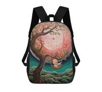sinyumoney Zaini Per Bambini Zaino Scolastico Moonlit Swing Dream Borsa Scolastica Stampata in 3D Per Ragazzi Studenti Delle Scuole Elementari E Medie 17inch