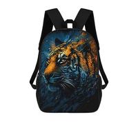 sinyumoney Zaini Per Bambini Zaino Scolastico Painted Tiger Majesty Borsa Scolastica Stampata in 3D Per Ragazzi Studenti Delle Scuole Elementari E Medie 17inch