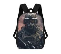sinyumoney Zaini Per Bambini Zaino Scolastico Special Force Soldier Fire Borsa Scolastica Stampata in 3D Per Ragazzi Studenti Delle Scuole Elementari E Medie 17inch