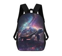 sinyumoney Zaini Per Bambini Zaino Scolastico Turtle in Space Borsa Scolastica Stampata in 3D Per Ragazzi Studenti Delle Scuole Elementari E Medie 17inch