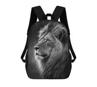 sinyumoney Zaini Regal Lion Portrait -4 Zaino Scolastico Per Bambini Borsa Scolastica Borse Scolastiche Stampate in 3D Per Ragazzi Studenti Delle Scuole Elementari E Medie 17inch