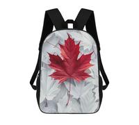 sinyumoney Zaini scolastici per bambini, con stampa 3D, graziosi sacchetti da viaggio da viaggio a Jerusalem zaini casual per bambini, per ragazze e donne, Canadian Leaves, 17"