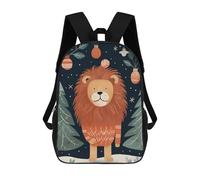 sinyumoney Zaini scolastici per bambini, con stampa 3D, graziosi sacchetti da viaggio Havanese Dog Xmas Painting Zaini casual per bambini, per ragazze e donne, Xmas of Leon, 17"
