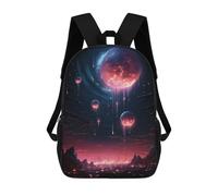 sinyumoney Zaini Scolastici Per Bambini Stampati in 3D Abstract Image of Space Zaino Da Viaggio Zaino Leggero Borse Per Libri Bambini Ragazzi Ragazze Borsa Scolastica 17inch