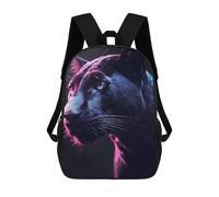 sinyumoney Zaini Scolastici Per Bambini Stampati in 3D Black Panther Pink Light Zaino Da Viaggio Zaino Leggero Borse Per Libri Bambini Ragazzi Ragazze Borsa Scolastica 17inch