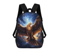 sinyumoney Zaini Scolastici Per Bambini Stampati in 3D Cosmic Celestial Eagle Zaino Da Viaggio Zaino Leggero Borse Per Libri Bambini Ragazzi Ragazze Borsa Scolastica 17inch
