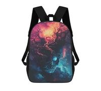 sinyumoney Zaini Scolastici Per Bambini Stampati in 3D Cosmic Skull Tree Zaino Da Viaggio Zaino Leggero Borse Per Libri Bambini Ragazzi Ragazze Borsa Scolastica 17inch