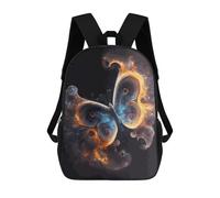 sinyumoney Zaini Scolastici Per Bambini Stampati in 3D Flame-Drenched Butterfly Artwork Zaino Da Viaggio Zaino Leggero Borse Per Libri Bambini Ragazzi Ragazze Borsa Scolastica 17inch