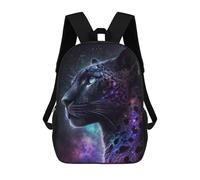 sinyumoney Zaini Scolastici Per Bambini Stampati in 3D Galactic Leopard Portrait-8 Zaino Da Viaggio Zaino Leggero Borse Per Libri Bambini Ragazzi Ragazze Borsa Scolastica 17inch