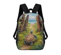 sinyumoney Zaini Scolastici Per Bambini Stampati in 3D Keep Going Zaino Da Viaggio Zaino Leggero Borse Per Libri Bambini Ragazzi Ragazze Borsa Scolastica 17inch