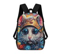 sinyumoney Zaini Scolastici Per Bambini Stampati in 3D Steampunk Cat Adventure-2 Zaino Da Viaggio Zaino Leggero Borse Per Libri Bambini Ragazzi Ragazze Borsa Scolastica 17inch