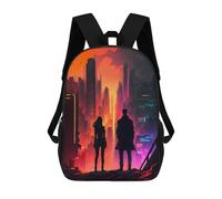 sinyumoney Zaini Scolastici Per Bambini Stampati in 3D Sunset Anime Cityscape Zaino Da Viaggio Zaino Leggero Borse Per Libri Bambini Ragazzi Ragazze Borsa Scolastica 17inch