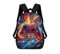 sinyumoney Zaini Scolastici Per Bambini Stampati in 3D Vibrant Gaming Controller Artwork -104 Zaino Da Viaggio Zaino Leggero Borse Per Libri Bambini Ragazzi Ragazze Borsa Scolastica 17inch