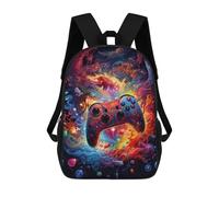 sinyumoney Zaini Scolastici Per Bambini Stampati in 3D Vibrant Gaming Controller Artwork -113 Zaino Da Viaggio Zaino Leggero Borse Per Libri Bambini Ragazzi Ragazze Borsa Scolastica 17inch