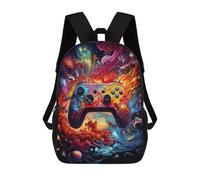 sinyumoney Zaini Scolastici Per Bambini Stampati in 3D Vibrant Gaming Controller Artwork -114 Zaino Da Viaggio Zaino Leggero Borse Per Libri Bambini Ragazzi Ragazze Borsa Scolastica 17inch