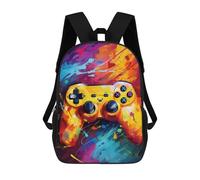 sinyumoney Zaini Scolastici Per Bambini Stampati in 3D Vibrant Gaming Controller Artwork -133 Zaino Da Viaggio Zaino Leggero Borse Per Libri Bambini Ragazzi Ragazze Borsa Scolastica 17inch