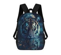 sinyumoney Zaini Scuola Per Bambini Beautiful Magical Leone Borsa Scuola Stampato 3D Per Ragazzi Studenti Di Scuola Elementari E College, Beautiful Magical Tiger, 17"