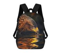 sinyumoney Zaini Scuola Per Bambini Beautiful Magical Leone Borsa Scuola Stampato 3D Per Ragazzi Studenti Di Scuola Elementari E College, Magical Eagle In The Dark, 17"