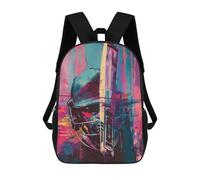 sinyumoney Zaini Scuola Per Bambini Majestic Deer in Enchanted Forest Borsa Da Scuola Stampato In 3D Per Ragazzi, Studenti Della Scuola E Del College, Cricketer Astratto, 17"