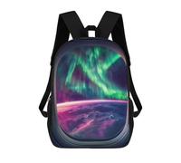 sinyumoney Zaini Stampati 3D Per Bambini Drifting In Outer Space Borse Per Libri Ragazzo Ragazza Borsa Scuola Per Bambini Zaino Con Grandi Tasche Per La Scuola, Stellar Window, 17"