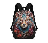 sinyumoney Zaini Stampati 3D Per Bambini Fantasy Forest Fox Artwork Zaini Alla Moda E Casual Borse Da Viaggio Carino, Zaini Casual Per Ragazzi E Ragazze, Stile: 8., 17"