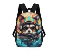 sinyumoney Zaini Stampati 3D Per Bambini Fantasy Forest Fox Artwork Zaini Alla Moda E Casual Borse Da Viaggio Carino, Zaini Casual Per Ragazzi E Ragazze, Stile: 19, 17"