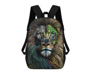 sinyumoney Zaini Stampati 3D Per Bambini Fantasy Forest Fox Artwork Zaini Alla Moda E Casual Borse Da Viaggio Carino, Zaini Casual Per Ragazzi E Ragazze, Stile: 14., 17"