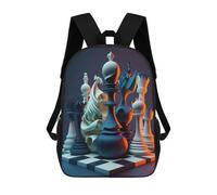 sinyumoney Zaini Stampati 3D Per Bambini Red Fantasy Space Tree Borse Per Libri Ragazzo Ragazza Borsa Scuola Per Bambini Zaino Con Grandi Tasche Per La Scuola, Gioco Chess Neon, 17"
