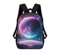 sinyumoney Zaini Stampati 3D Per Bambini Red Fantasy Space Tree Borse Per Libri Ragazzo Ragazza Borsa Scuola Per Bambini Zaino Con Grandi Tasche Per La Scuola, Planet Earth, 17"