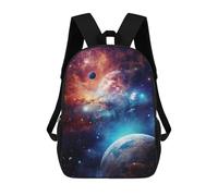 sinyumoney Zaini Stampati 3D Per Bambini Red Fantasy Space Tree Borse Per Libri Ragazzo Ragazza Borsa Scuola Per Bambini Zaino Con Grandi Tasche Per La Scuola, Space Nebula, 17"