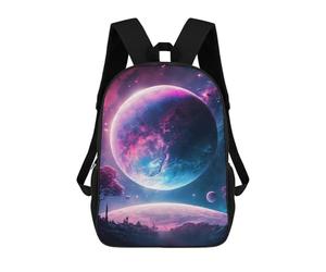 sinyumoney Zaini Stampati 3D Per Bambini Red Fantasy Space Tree Borse Per Libri Ragazzo Ragazza Borsa Scuola Per Bambini Zaino Con Grandi Tasche Per La Scuola, Planet Earth, 17"
