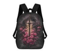 sinyumoney Zaini Stampati 3D Per Bambini Winter Wonderland Deer-2 Zaini Scuola Ragazzo Ragazza Con Grandi Tasche Per Bambini, Stile:, 17"