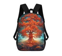 sinyumoney Zaini Stampati 3D Per Bambini, Zaini Alla Moda E Casual Per Ragazzi, Studenti Della Scuola E Del Collegio., Tree Bonsai Magic Landscap, 17"