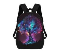sinyumoney Zaini Stampati 3D Per Bambini, Zaini Alla Moda E Casual Per Ragazzi, Studenti Della Scuola E Del Collegio., Galactic Tree Of Life -12, 17"