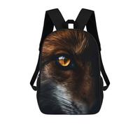 sinyumoney Zaini Stampati 3D Per Bambini, Zaini Alla Moda E Casual Per Ragazzi, Studenti Della Scuola E Del Collegio., Golden Eye Of The Wild, 17"