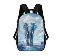 sinyumoney Zaini Stampati 3D Per Bambini, Zaini Alla Moda E Casual Per Ragazzi, Studenti Della Scuola E Del Collegio., Elefante Frozen Fantasy, 17"