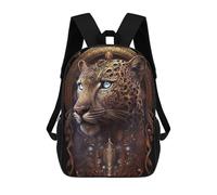 sinyumoney Zaini Steampunk Leopard Portrait-6 Zaino Scolastico Per Bambini Borsa Scolastica Borse Scolastiche Stampate in 3D Per Ragazzi Studenti Delle Scuole Elementari E Medie 17inch