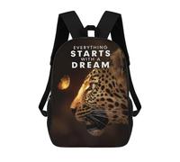 sinyumoney Zaini View Better At The Top Zaino Scuola Per Bambini, Borsa Scuola Stampato 3D Per Ragazzi Studenti Di Scuola Scuola Scuola E Del College, Starts With A Dream, 17"