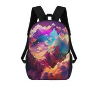 sinyumoney Zaini, Zaino Scolastico Per Bambini, Zaini Per Bambini Stampati in 3D Ѕea Oғ Cloυdѕ2, Borse Da Viaggio Carine Per L'asilo, Zaino Casual Per Ragazzi Studenti 17inch