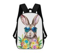 sinyumoney Zaini, Zaino Scolastico Per Bambini, Zaini Per Bambini Stampati in 3D Easter Bunny 10 Mr Cool, Borse Da Viaggio Carine Per L'asilo, Zaino Casual Per Ragazzi Studenti 17inch
