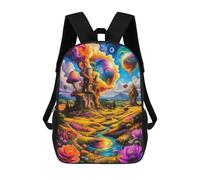 sinyumoney Zaini, Zaino Scolastico Per Bambini, Zaini Per Bambini Stampati in 3D Fantasy Landscape with Castle, Borse Da Viaggio Carine Per L'asilo, Zaino Casual Per Ragazzi Studenti 17inch