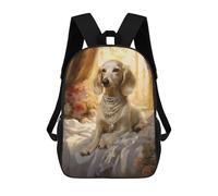 sinyumoney Zaini, Zaino Scolastico Per Bambini, Zaini Per Bambini Stampati in 3D Regal Canine Elegance, Borse Da Viaggio Carine Per L'asilo, Zaino Casual Per Ragazzi Studenti 17inch