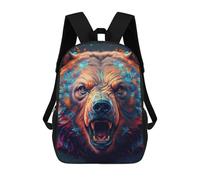 sinyumoney Zaini, Zaino Scolastico Per Bambini, Zaini Per Bambini Stampati in 3D The Mighty Bear, Borse Da Viaggio Carine Per L'asilo, Zaino Casual Per Ragazzi Studenti 17inch