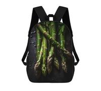 sinyumoney Zaino 3D Alone in The Dark Scuola Borsa Per Ragazzi Zaino Libri Zaino Alla Moda Per Computer Portatile Zaino Per Ragazzi E Ragazze, Fresh Asparagus, 17"