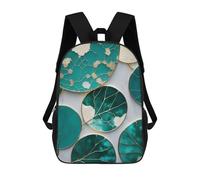 sinyumoney Zaino 3D Divertente E Alla Moda Per Ragazzi E Ragazze Adolescenti Abstract Geometric Leaves Zaino Con Stampa 3D Per Bambini, Zaini Per La Scuola Primaria 17inch