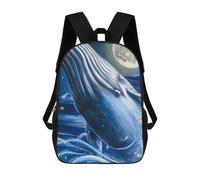 sinyumoney Zaino 3D Divertente E Alla Moda Per Ragazzi E Ragazze Adolescenti Beautiful Whimsical Whale Zaino Con Stampa 3D Per Bambini, Zaini Per La Scuola Primaria 17inch