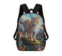 sinyumoney Zaino 3D Divertente E Alla Moda Per Ragazzi E Ragazze Adolescenti Beyond Bobcat Reality Zaino Con Stampa 3D Per Bambini, Zaini Per La Scuola Primaria 17inch