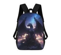sinyumoney Zaino 3D Divertente E Alla Moda Per Ragazzi E Ragazze Adolescenti Cosmic Night Furry Dragon Zaino Con Stampa 3D Per Bambini, Zaini Per La Scuola Primaria 17inch