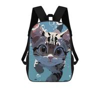 sinyumoney Zaino 3D Divertente E Alla Moda Per Ragazzi E Ragazze Adolescenti Cute Cat Diving Zaino Con Stampa 3D Per Bambini, Zaini Per La Scuola Primaria 17inch