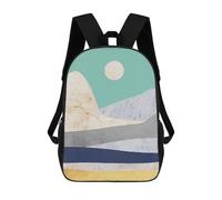 sinyumoney Zaino 3D Divertente E Alla Moda Per Ragazzi E Ragazze Adolescenti Mountain Collage Zaino Con Stampa 3D Per Bambini, Zaini Per La Scuola Primaria 17inch